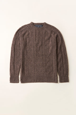 Sweater Cashmere Calado Chocolate