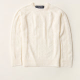 Sweater Cashmere Calado Crudo