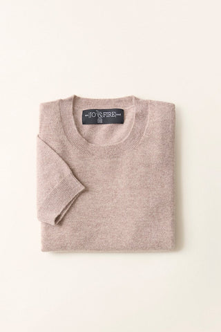 Sweater Cashmere Manga Corta Moka