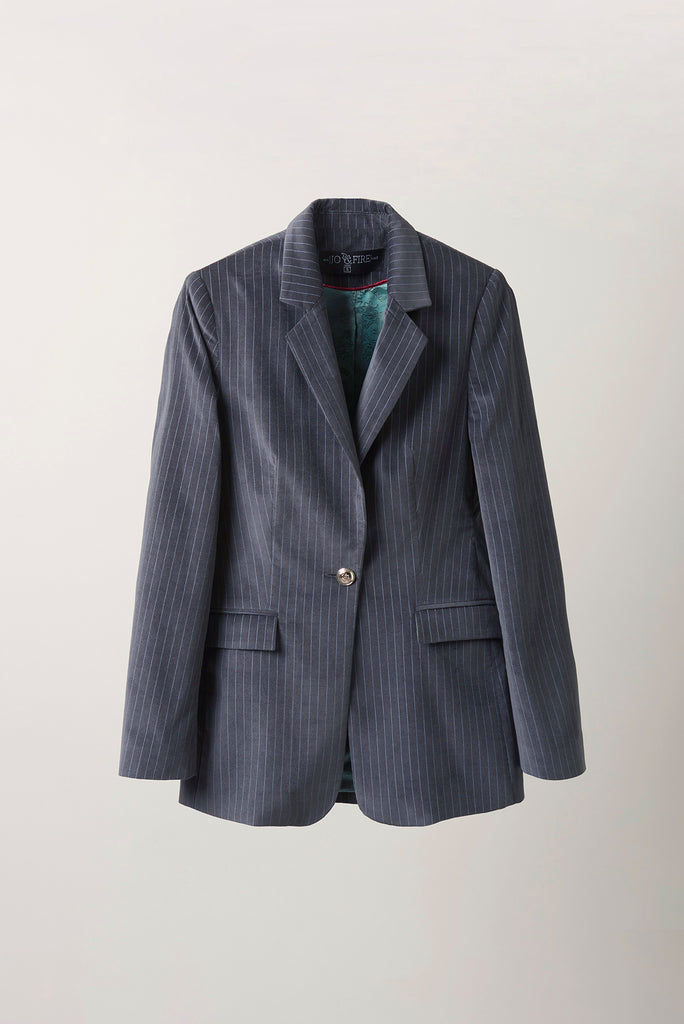 Blazer París de Pana Gris Rayado