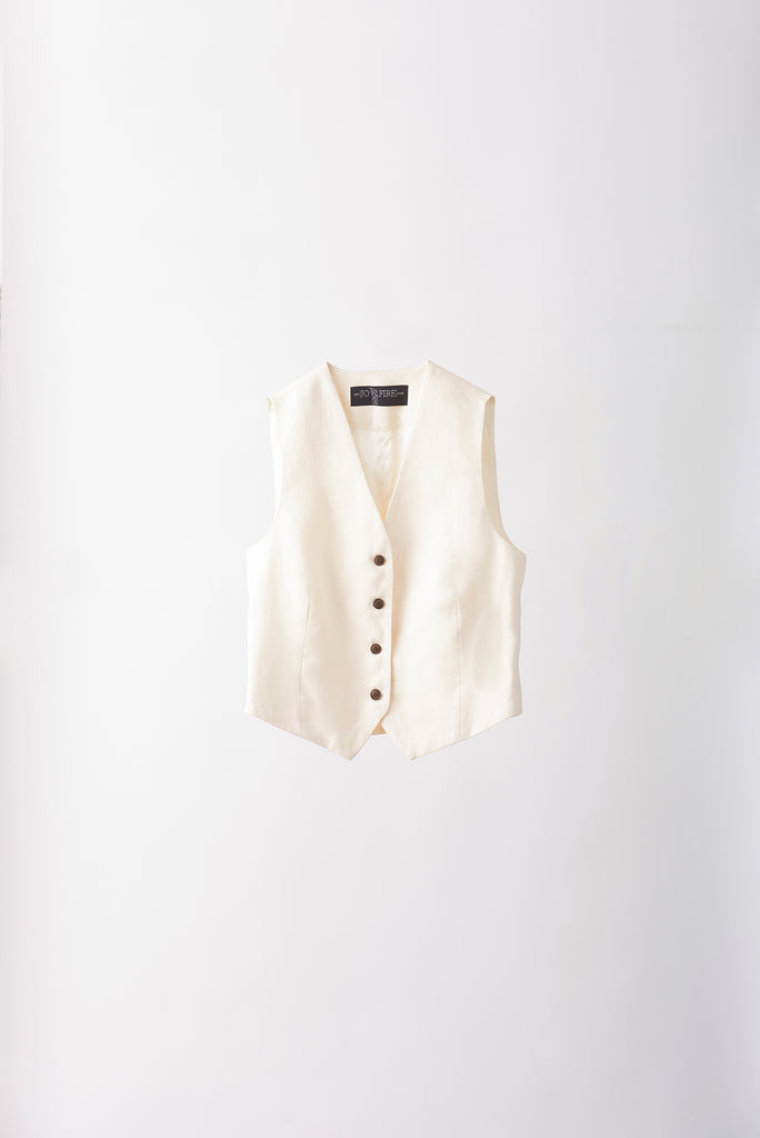 Gilet Lino Crudo
