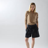 Sweater Cashmere Cuello Polo Visón
