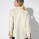 Chaqueta Pintora Lino Formentera Crudo