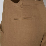 Pantalón Cristina Lino Stonewashed Avellana