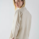 Chaqueta Pintora Lino Formentera Crudo