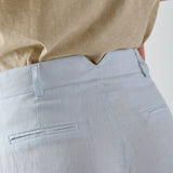Pantalón Cristina Lino Stonewashed Celeste