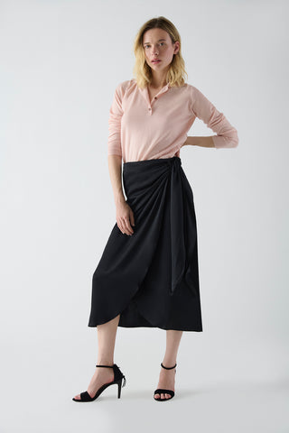 Pollera Milano Viscosa Negra