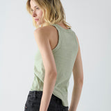 Musculosa Cassis en Pima Matcha