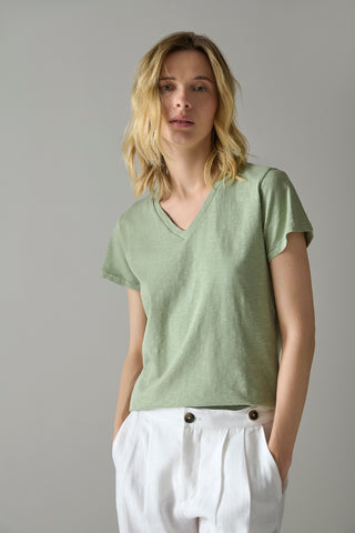 Polera Bondi en Pima Matcha