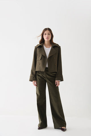 Pantalón Grace Cotelé Verde