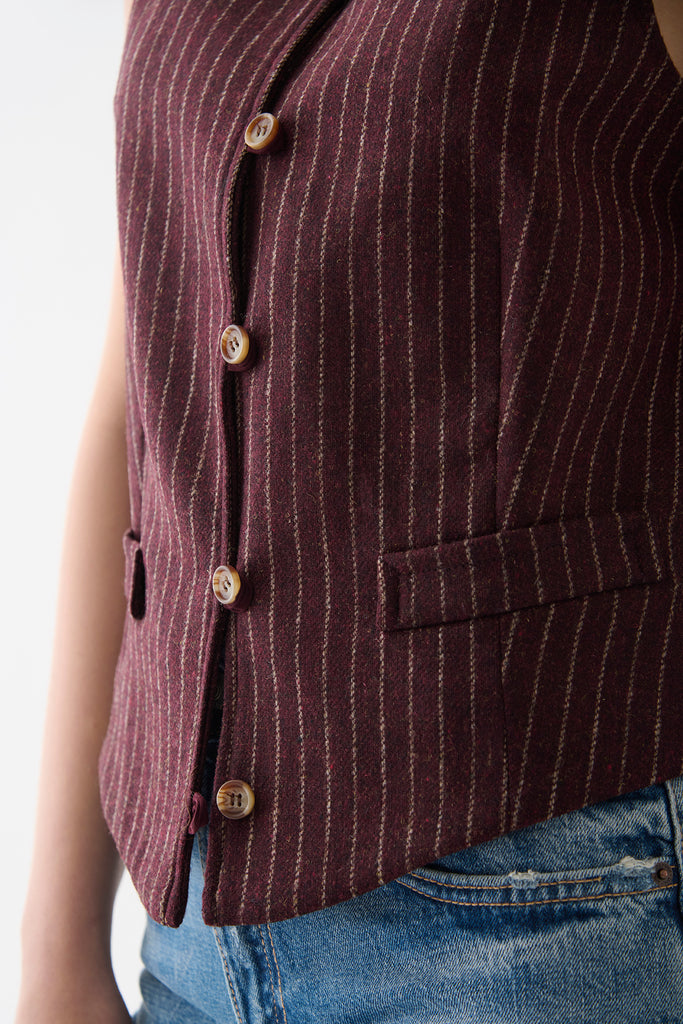 Gilet Clara Diplomatico Burdeo