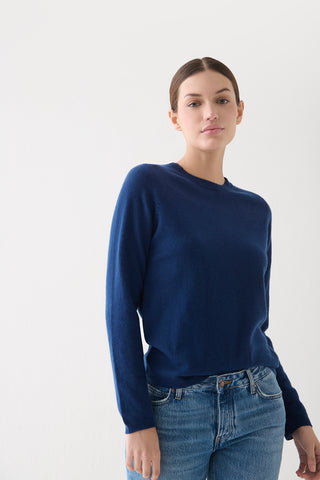 Sweater Cashmere Cuello Redondo Midnight
