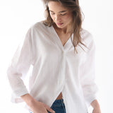 Camisa Sakai Lino Blanco