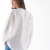 Camisa Sakai Lino Blanco