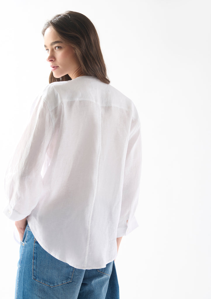 Camisa Sakai Lino Blanco