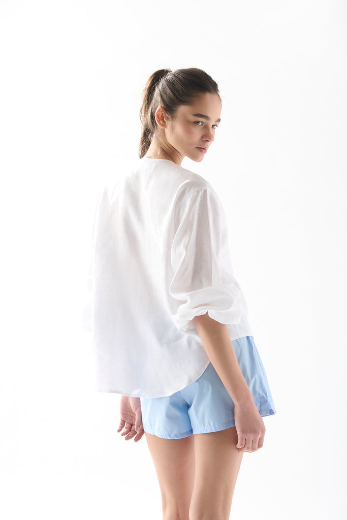 Blusa Eva Lino Blanco
