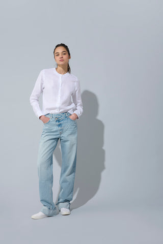 Camisa Paloma Lino Blanco - Edición Relanzamiento-