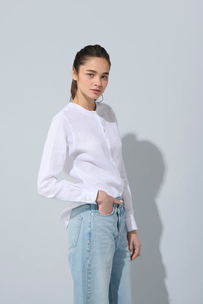 Camisa Paloma Lino Blanco - Edición Relanzamiento-