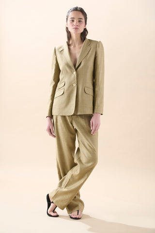 Blazer Roma Lino Espiga Tostado