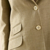 Blazer Roma Lino Espiga Tostado