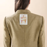 Blazer Roma Lino Espiga Tostado