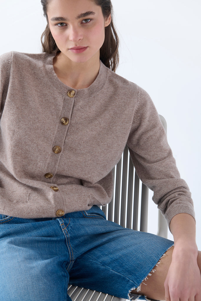 Cardigan Cashmere Moka