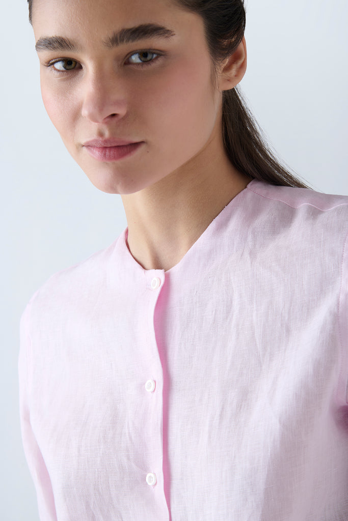 Camisa Paloma Lino Rosado - Edición Relanzamiento-