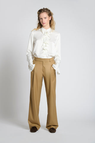 Pantalón Cristina Lana Super 140 Camel