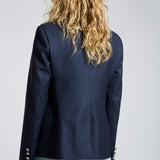 Blazer New Paris Lana Super 140 Azul Marino