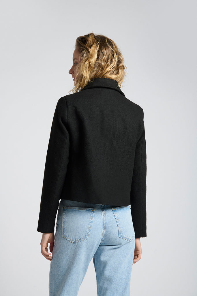 Chaqueta Berna Lana Negra