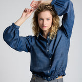 Blusa Mia Manga Larga Denim