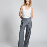 Pantalón Cristina Lana Super 140 Gris