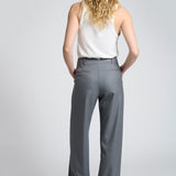 Pantalón Cristina Lana Super 140 Gris