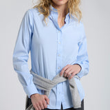 Camisa Button - Down Celeste
