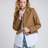 Chaqueta Berna Lana Camel