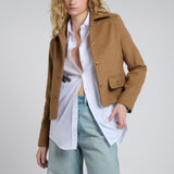 Chaqueta Berna Lana Camel