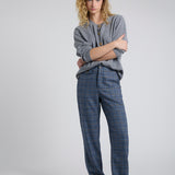 Pantalón Lorenzo Lana Cuadrille Celeste