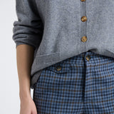 Pantalón Lorenzo Lana Cuadrille Celeste