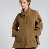 Chaquetón Zurich Lana Espiga Camel