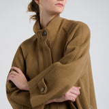 Chaquetón Zurich Lana Espiga Camel