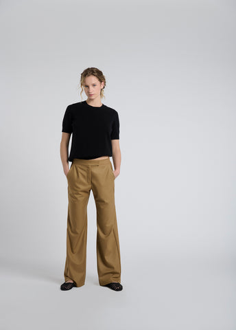 Pantalón Grace Lana Super 140 Camel