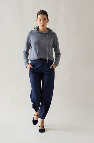 Hooded Cashmere Gris