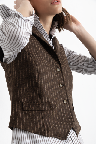 Gilet Oliver Diplomático Chocolate