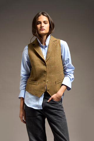 Gilet Oliver Tweed Verde