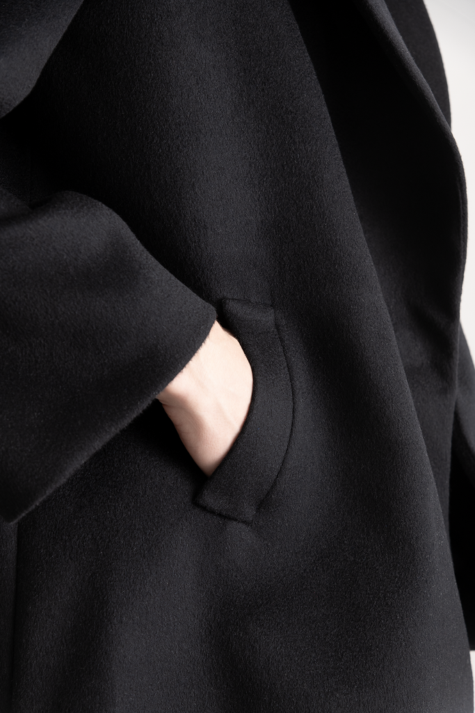 Chaquetón Boston Camel Hair Negro