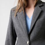 Blazer Paris Lana Gruesa Gris