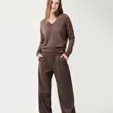 Pantalón George Lana Super 140 Chocolate