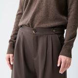 Pantalón George Lana Super 140 Chocolate