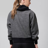 Chaqueta Bomber Lana Sal y Pimienta Gris