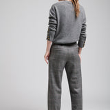 Pantalón Lorenzo Lana Príncipe de Gales Gris